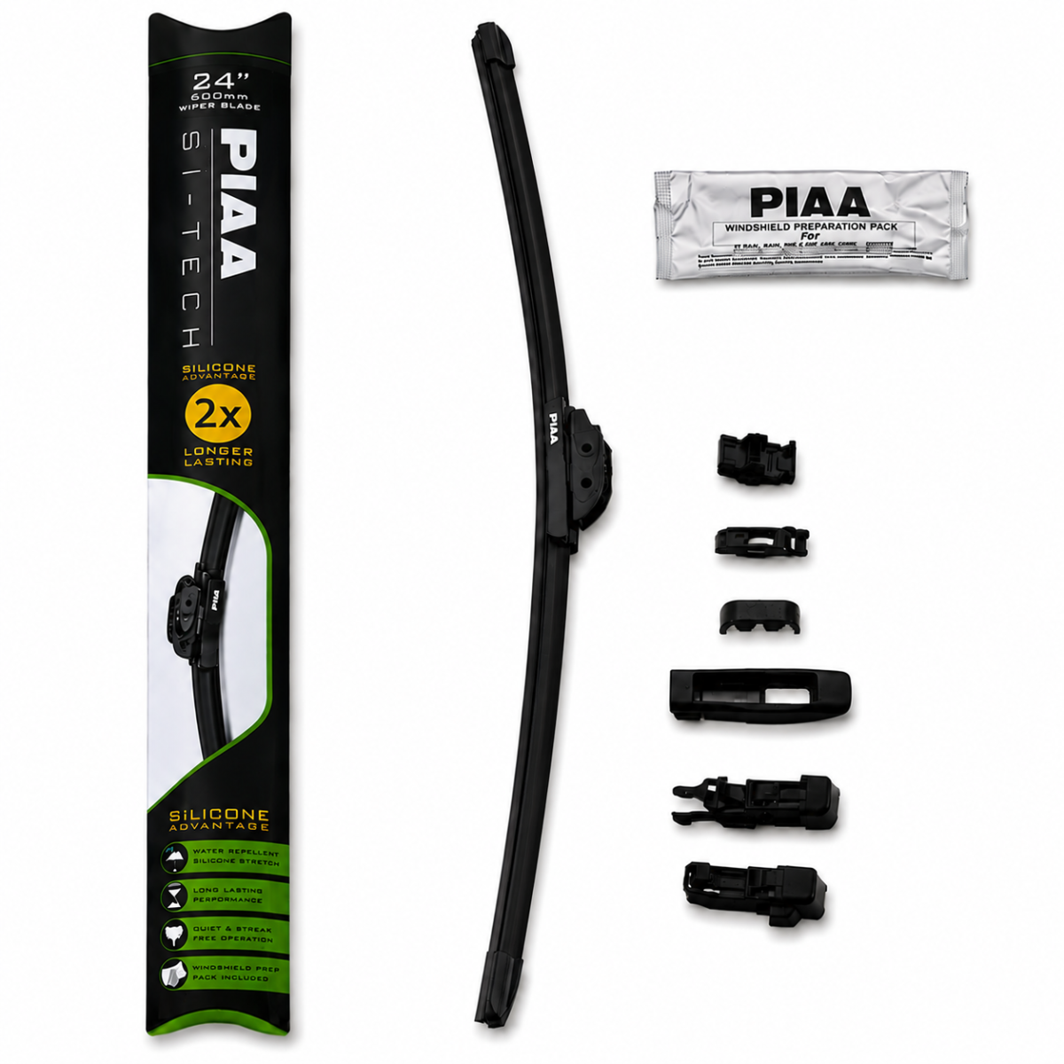 Raqueta del parabrisas de silicona PIAA Si-Tech 97060B de 600 mmArray