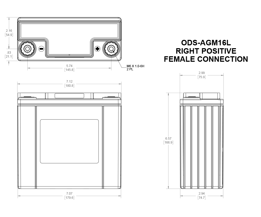 Bateria de competição AGM Odyssey Extreme PC680 ODS-AGM16L 16 Ah 680 PHCAArray