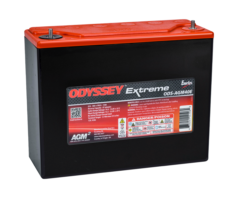 Bateria de competição Odyssey Extreme PC1100 ODS-AGM40E 45 Ah 1100 PHCAArray