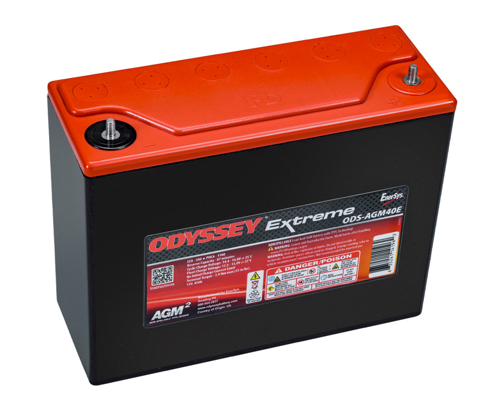 Bateria de competição Odyssey Extreme PC1100 ODS-AGM40E 45 Ah 1100 PHCAArray