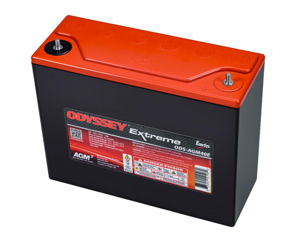 Bateria de competição Odyssey Extreme PC1100 ODS-AGM40E 45 Ah 1100 PHCAArray