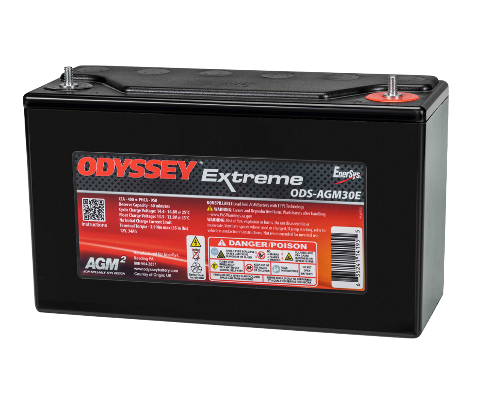 Bateria de competição AGM Odyssey Extreme PC950 ODS-AGM30E 34 Ah 950 PHCAArray