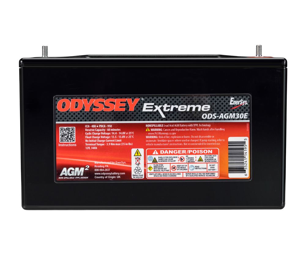 Batería de competición AGM Odyssey Extreme PC950 ODS-AGM30E 34 Ah 950 PHCAArray