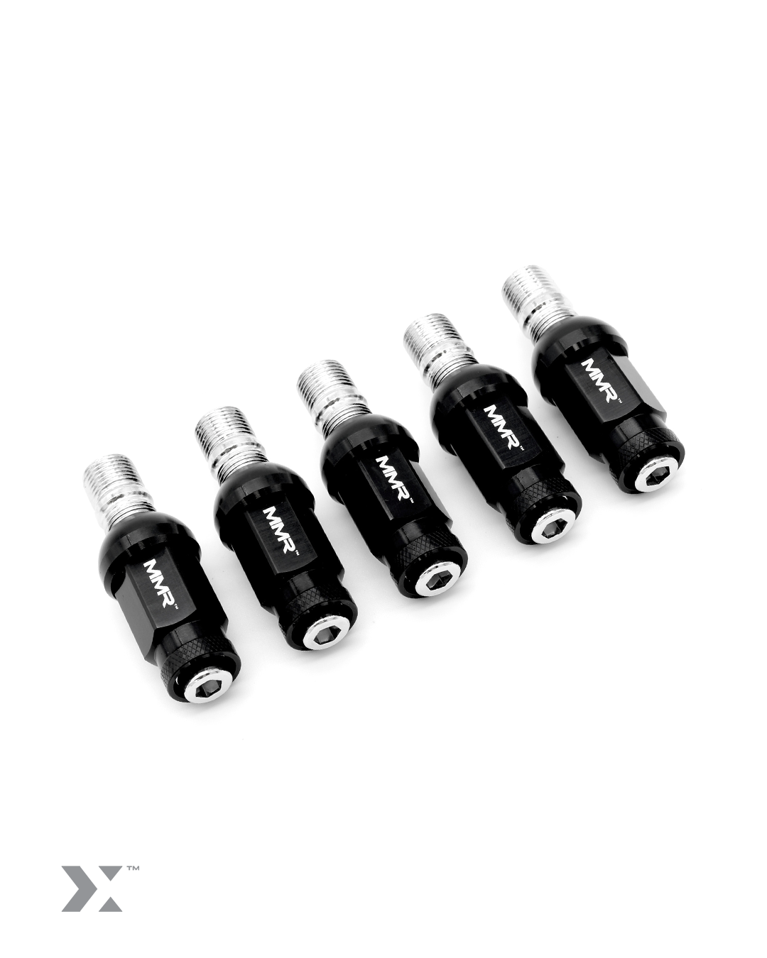 Juego de 20 espárragos M14x1,25 de 80 mm y 20 tuercas esféricas MMR BMW MINI - MMR37-1501-80BArray