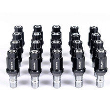 Equipe o seu BMW ou MINI com o kit MMR, que inclui 20 pernos M14x1,25 de 70 mm e 20 porcas cónicas. Ideal para jantes de série o