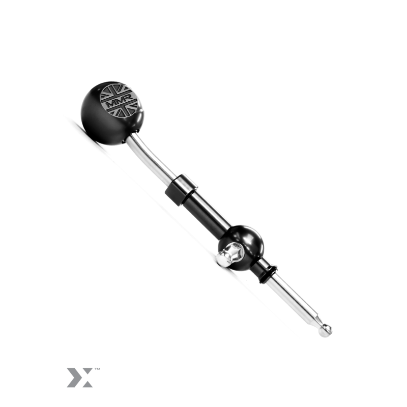 Kit de alavanca de mudanças curta MINI F5x em titânio com costuras cinzentas da MMR Performance MMR14-1403-TI-GArray