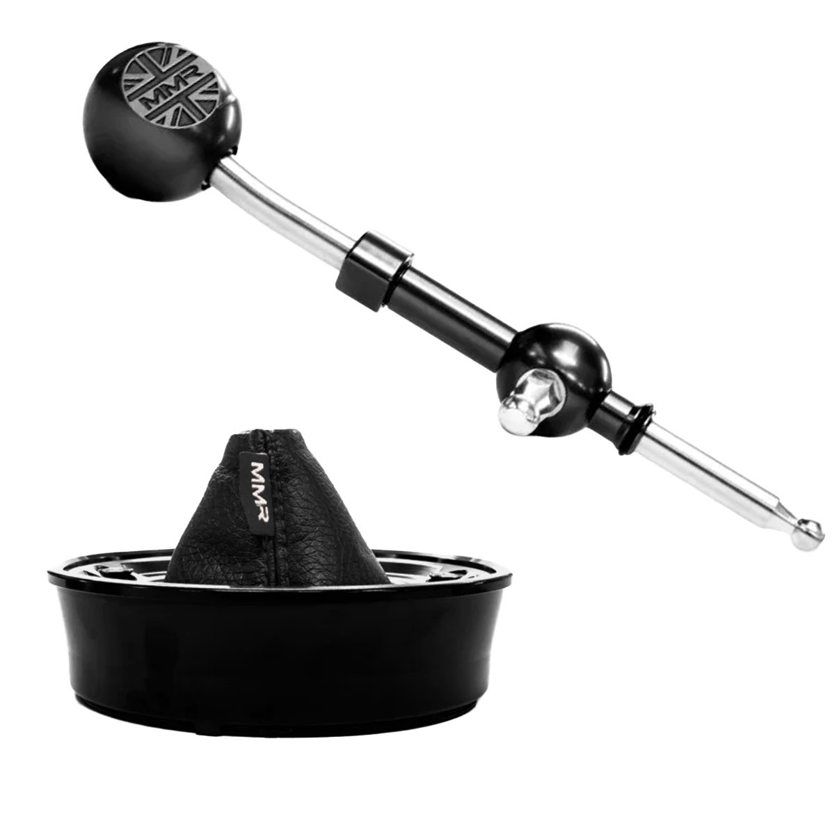 Kit de alavanca de mudanças curta MINI F5x Preto com costuras pretas MMR Performance MMR14-1403-BL-BArray