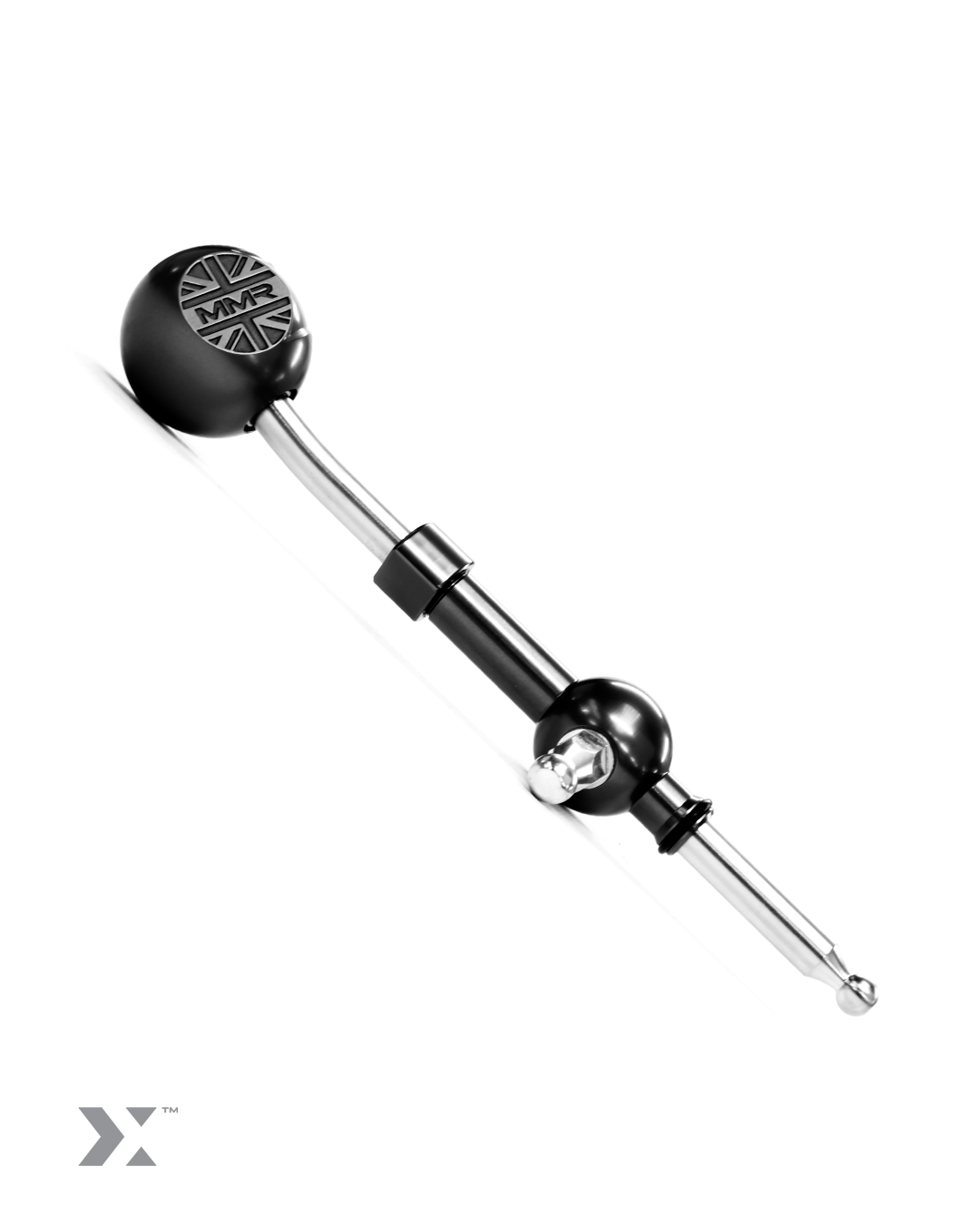 Kit de alavanca de mudanças curta MINI F5x Preto com costuras cinzentas MMR Performance MMR14-1403-BL-GArray