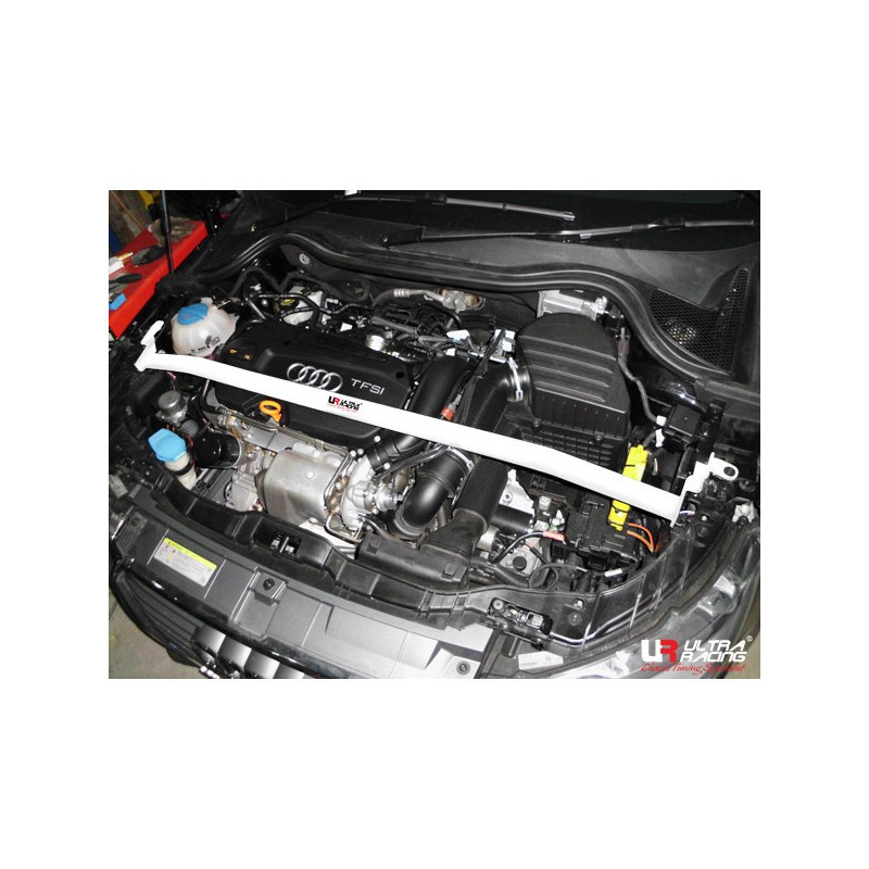 Barra anti-aproximação superior dianteira de 2 pontos ULTRA RACING para Audi A1 10+Array