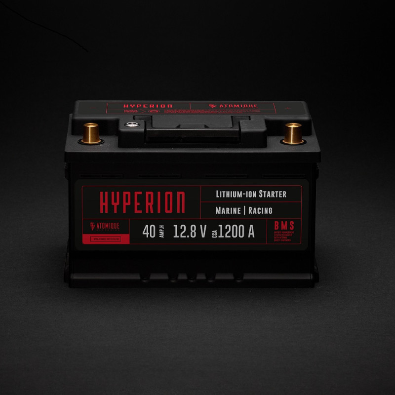 Batería litio Atomique Batteries Hyperion 40-T6 Lithium-ion LiFePO4 12V alto rendimiento 40AhArray