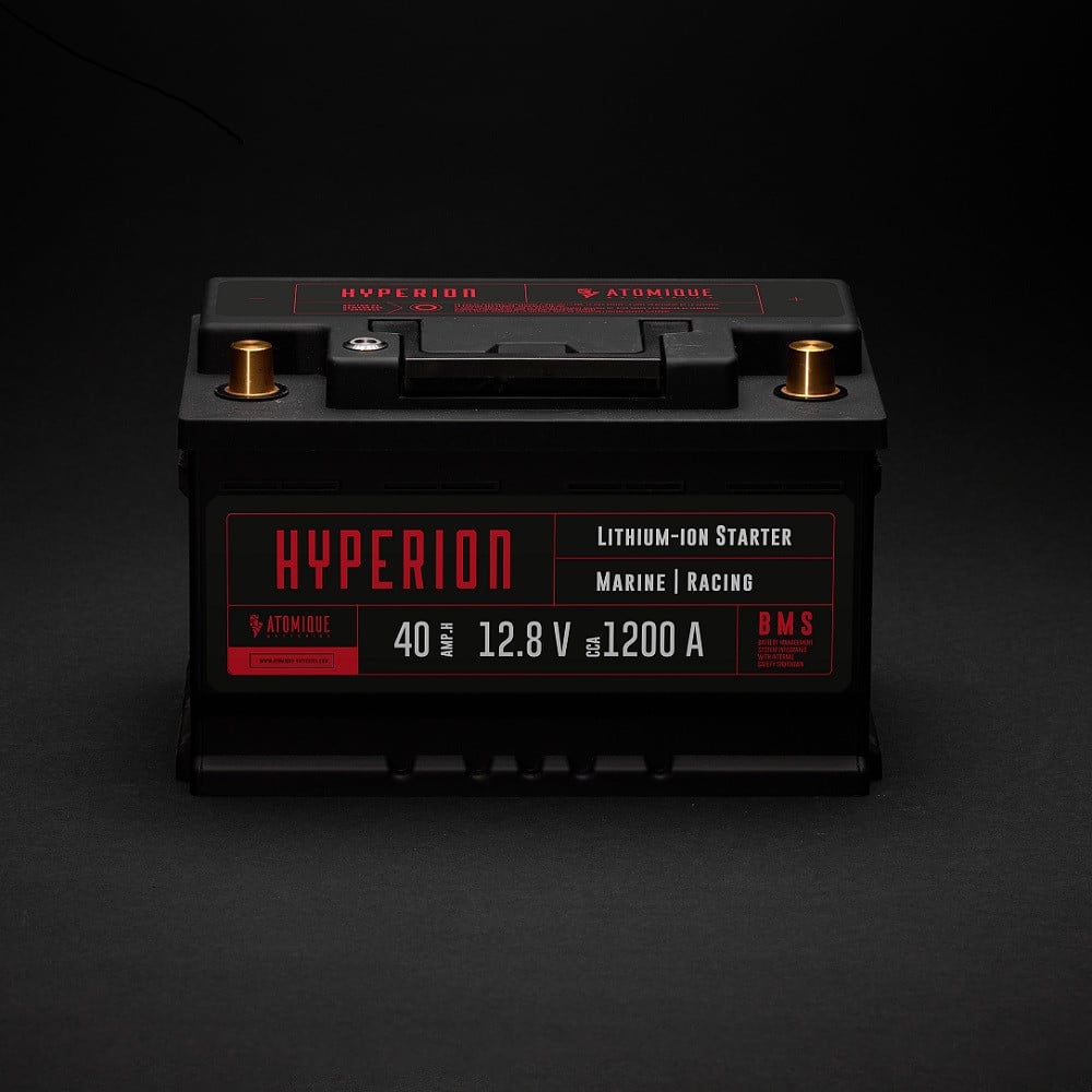 Batería litio Atomique Batteries Hyperion 40-T6 Lithium-ion LiFePO4 12V alto rendimiento 40AhArray