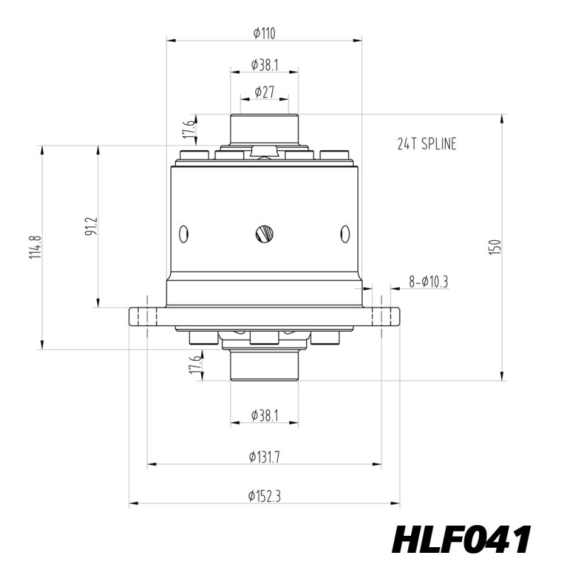Diferencial de deslizamento limitado Blackline Opel Manta Ascona GT RA18 - HLF041Array