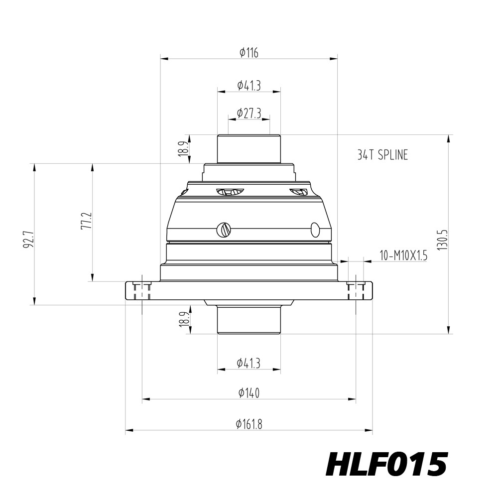 Diferencial de deslizamento limitado Blackline para Ford Focus ST170 e MINI Cooper S (Getrag) - HLF015Array