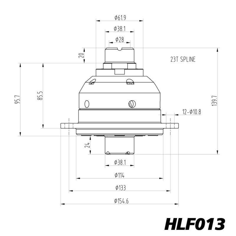 Diferencial de deslizamento limitado Blackline para Ford Fiesta, Focus e Escort BC IB5 - HLF013Array