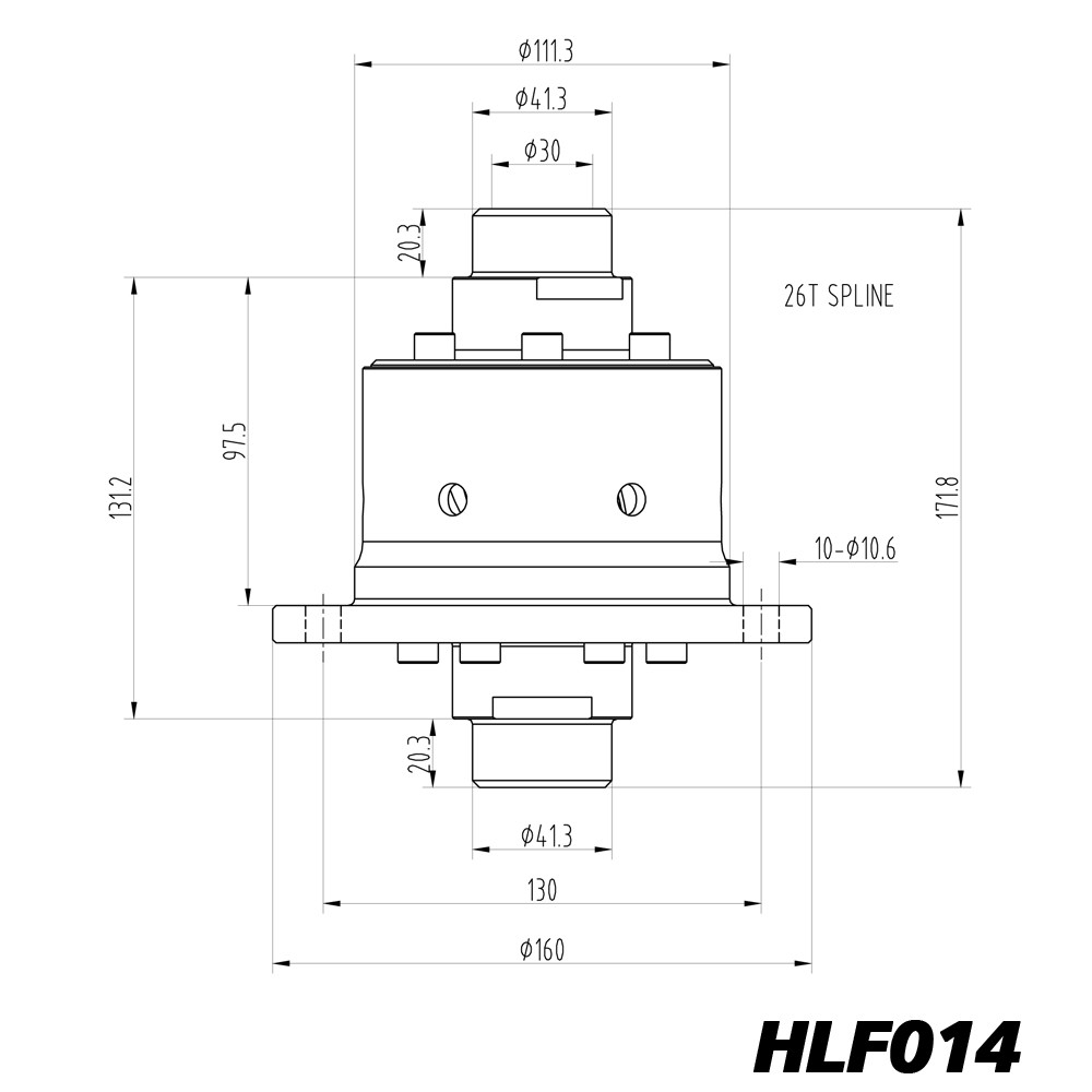 Diferencial de deslizamento limitado Blackline para Ford Sierra Caterham, ponte de 7 polegadas - HLF014Array