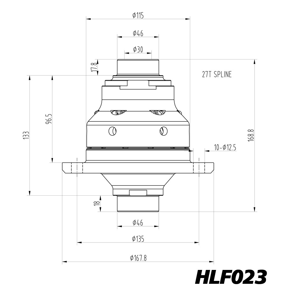 Diferencial de deslizamento limitado Blackline BMW E39, E46, E60, E90, E92 188L - HLF023Array