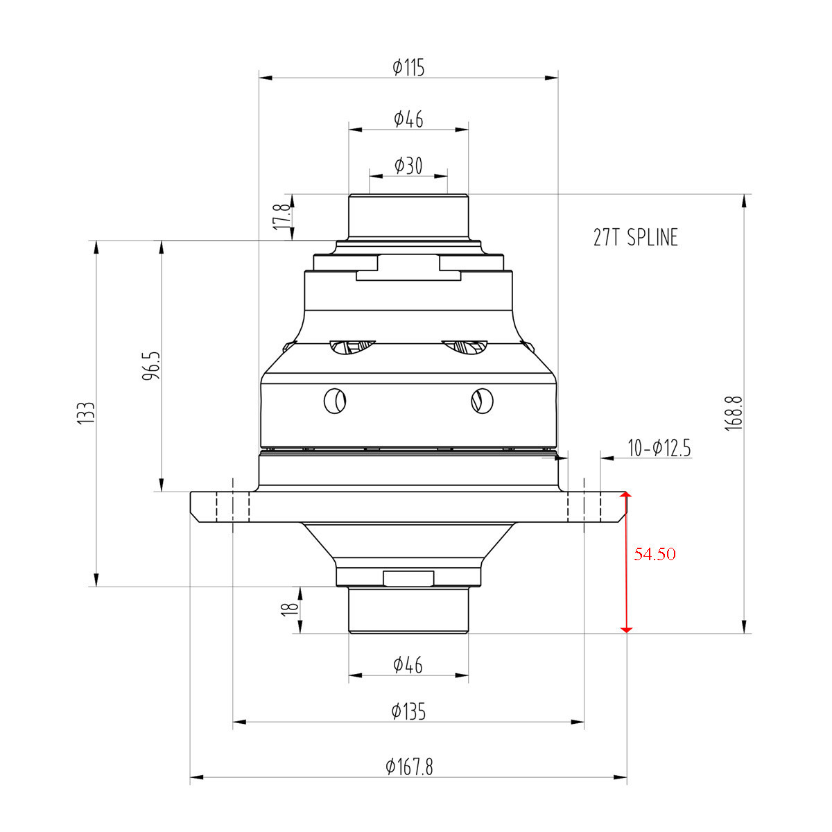 Diferencial de deslizamento limitado Blackline BMW E39, E46, E60, E90, E92 188L - HLF023Array