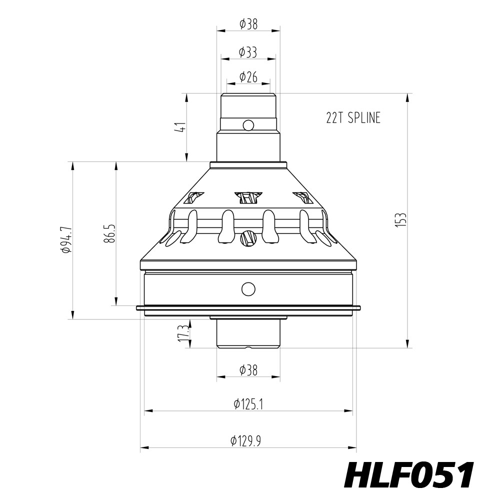 Diferencial de deslizamento limitado Blackline para Citroën Saxo, Peugeot 106 e 205 com caixa de velocidades MA - HLF051Array