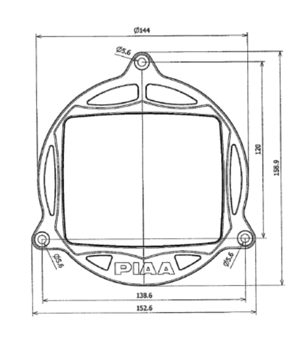 Farol LED Spot PIAA LPM163A 160 mm 5000 K 86 W 5800 lm – RaliArray