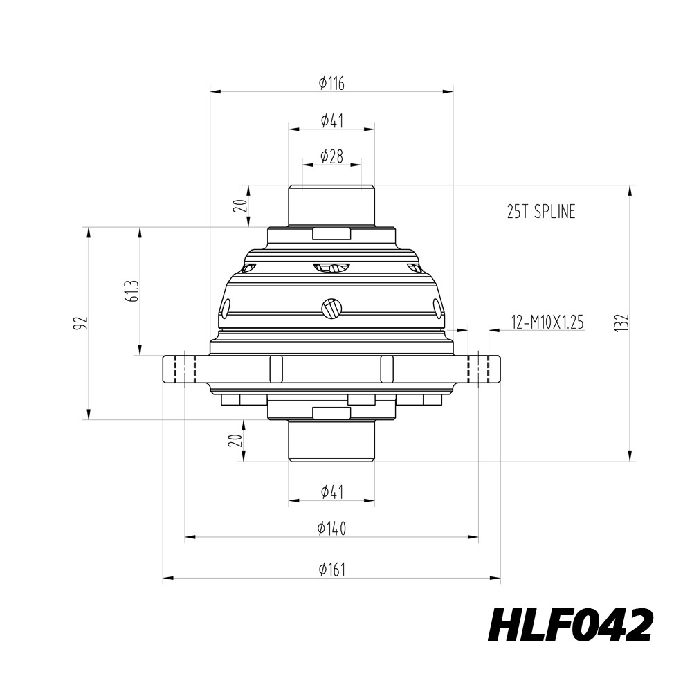 Diferencial de deslizamiento limitado Blackline Opel Astra H OPC Corsa D OPC caja de cambios M32 - HLF042Array