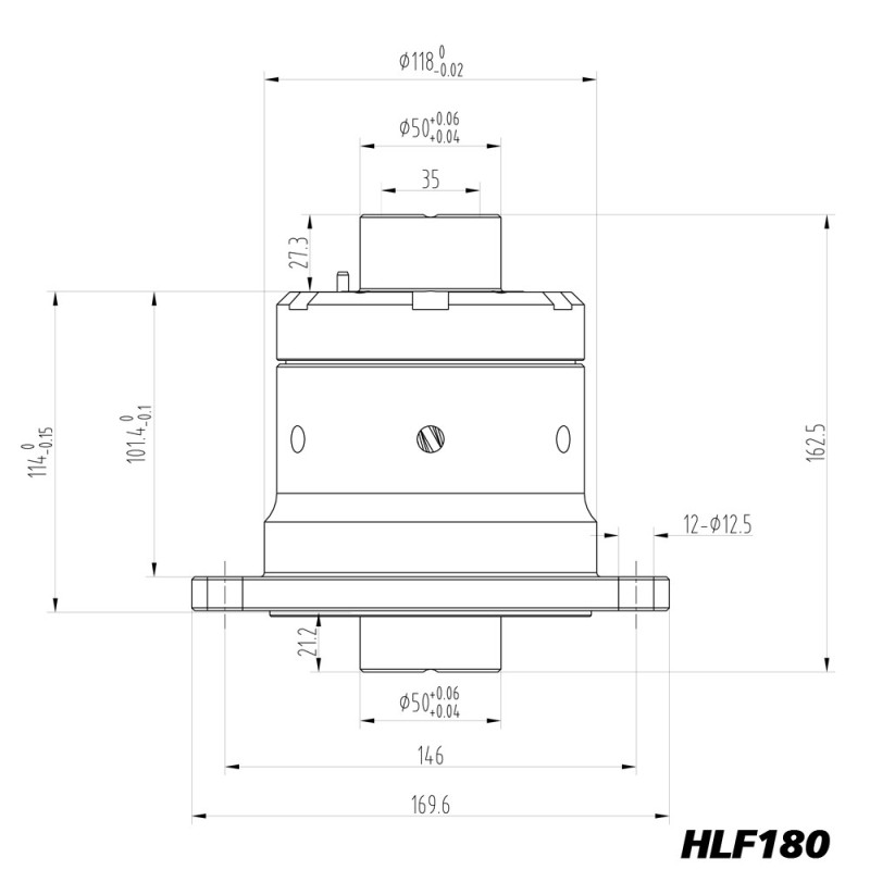 Diferencial de deslizamento limitado Blackline para Porsche 911, 924 Turbo e 915, 43 ranhuras - HLF180/43Array