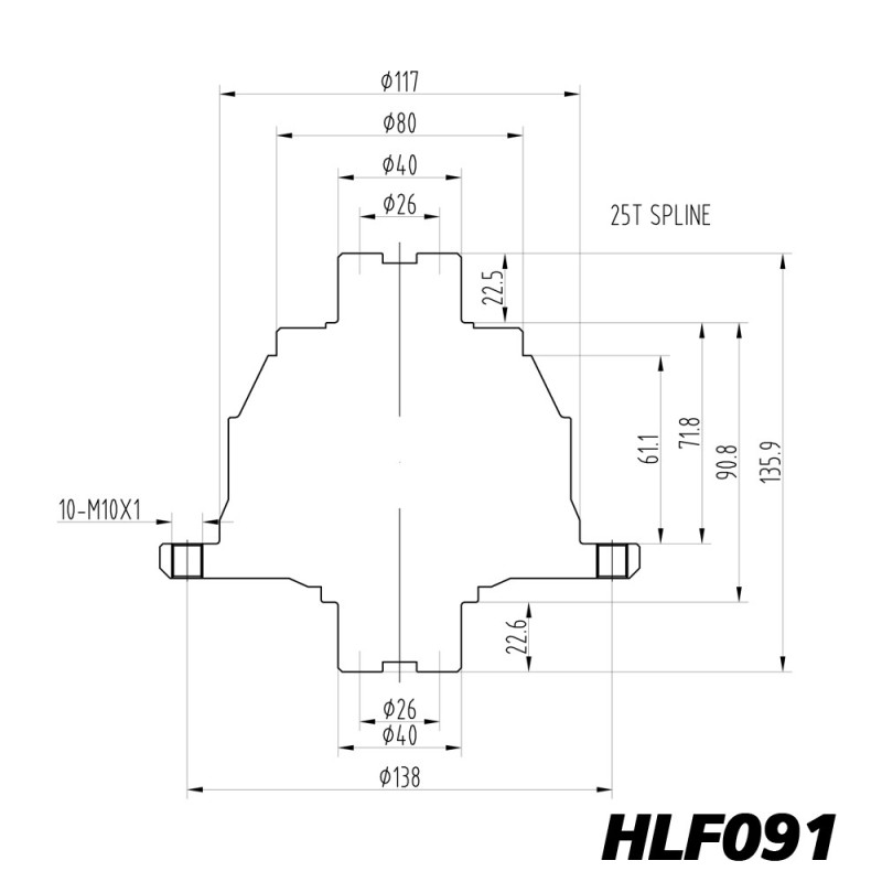 Diferencial de deslizamento limitado Blackline para Honda Jazz GK5 1.5 i-VTEC - HLF091Array