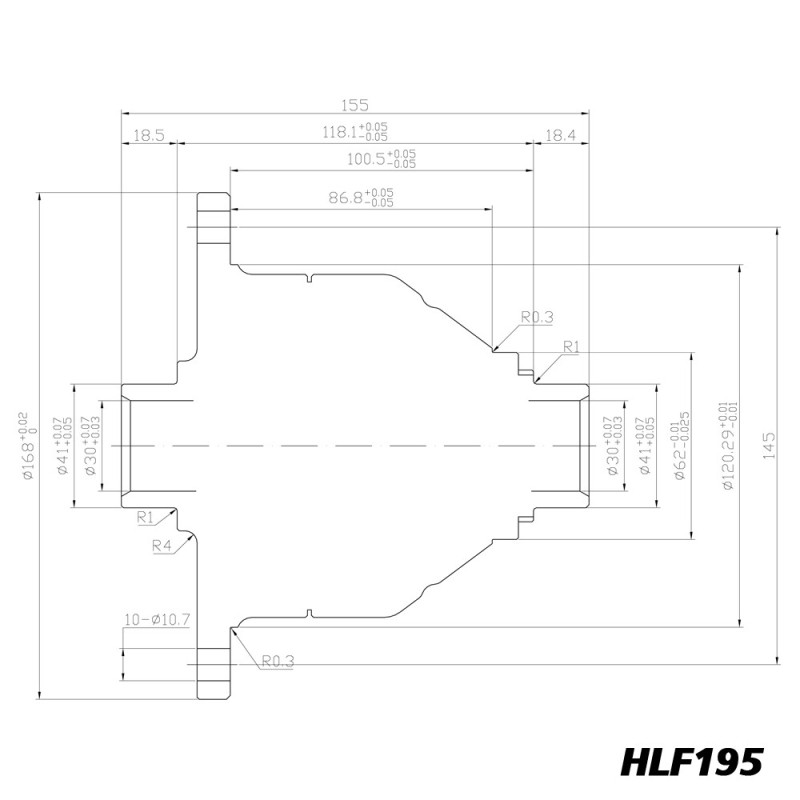 Diferencial de deslizamento limitado Blackline para Ford Focus Mk3 ST, Mondeo ST220 MMT6 - HLF195Array