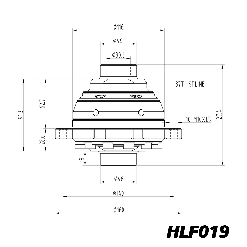 Diferencial de deslizamiento limitado Blackline MINI F54, F55 y F56 Cooper S Getrag - HLF019Array