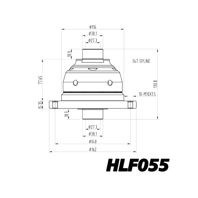 Diferencial de deslizamiento limitado Blackline Renault Clio 4 RS 200 Trophy 220 EDC - HLF055Array