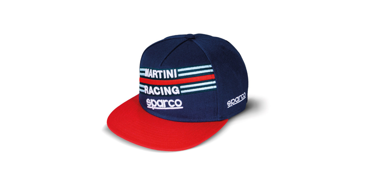 Gorra con visera plana Sparco Martini RacingArray