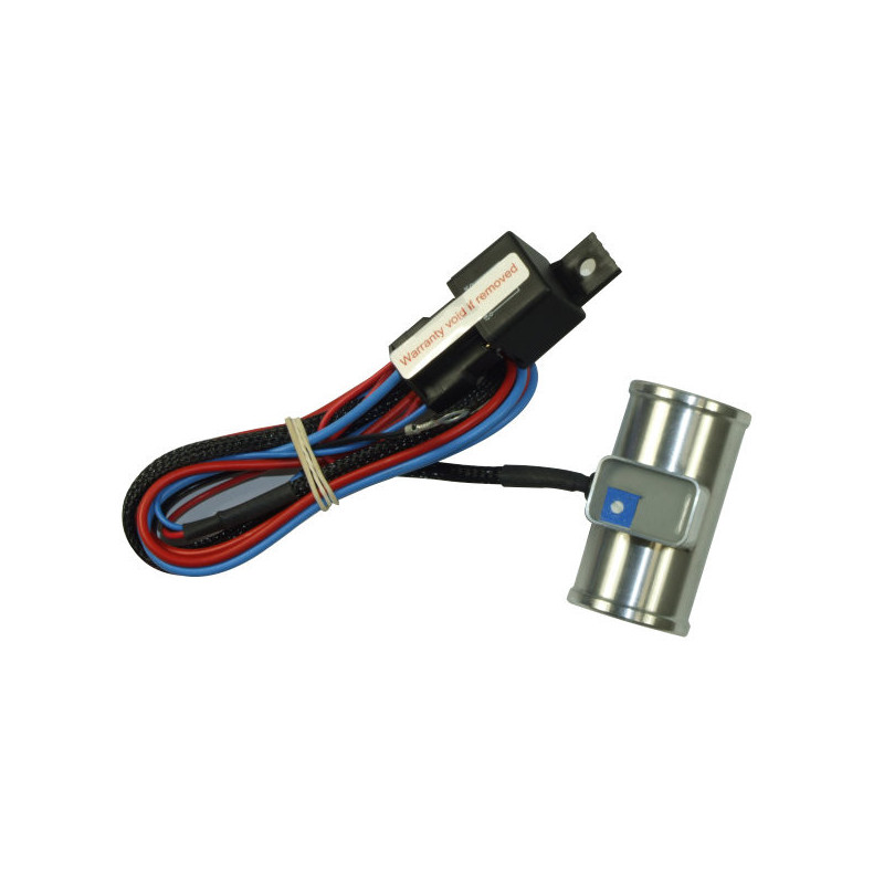 Kit de termocontacto ajustável Revotec Ø35 mm, ventilador 12 V, 30 A, massa positivaArray