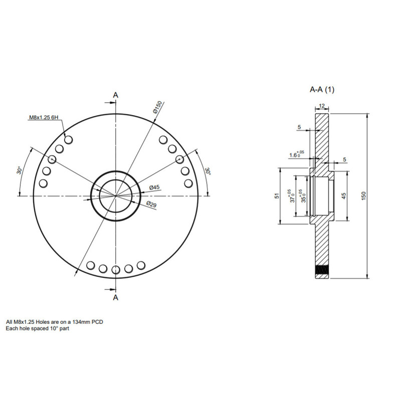 Par de copelas para rótulas OBP Ford Capri MK1/2/3 y Escort MK1/2 - OBPTM001FArray
