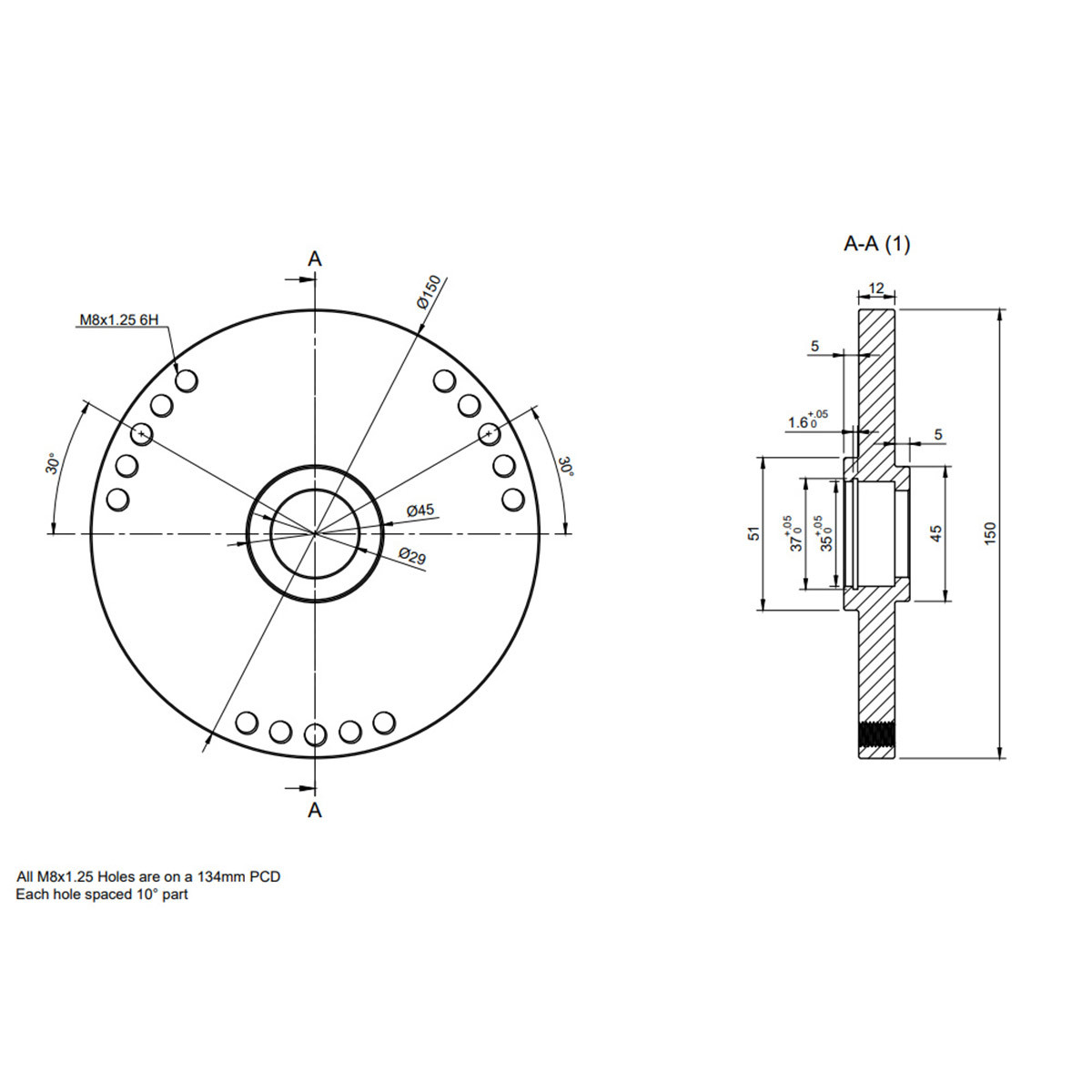 Par de copelas para rótulas OBP Ford Capri MK1/2/3 y Escort MK1/2 - OBPTM001FArray