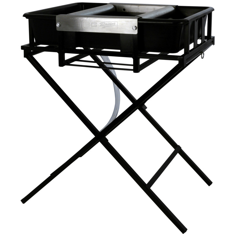 Soporte limpieza de ruedas acero negroArray