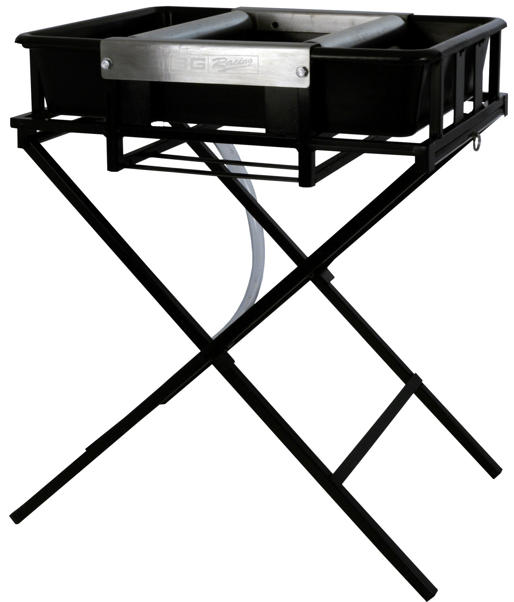 Soporte limpieza de ruedas acero negroArray
