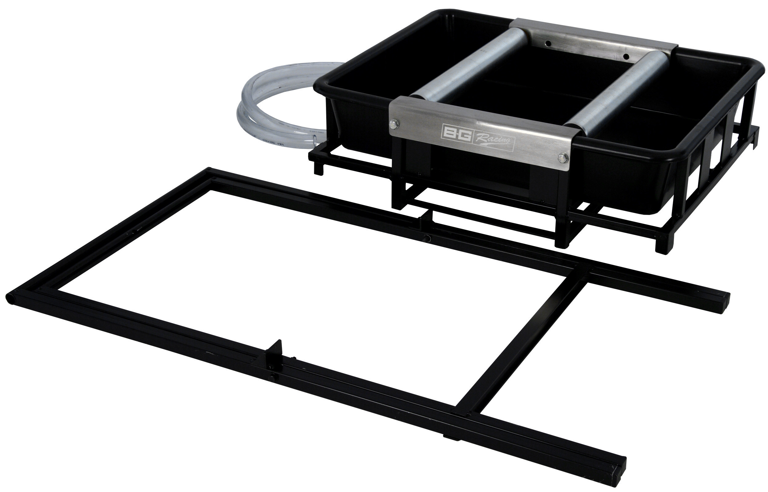 Soporte limpieza de ruedas acero negroArray