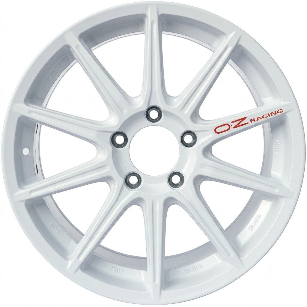 Llanta de aluminio OZ Racing Rally Tarmac 18x8 Blanco Racing - Skoda Fabia RS Rally2Array