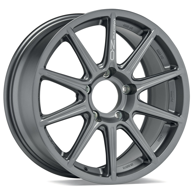 Llanta de aluminio OZ Racing Rally Tarmac 18x8 Gris Grafito Mate - Toyota Yaris GR Rally2 - W01E31001YL3Array