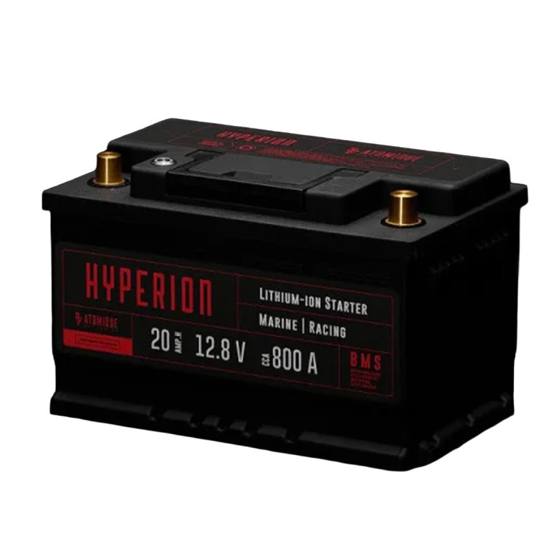 Bateria de lítio Baterias Atomique Hyperion 20-T6 iões de lítio LiFePO4 12V alto desempenho 20AhArray