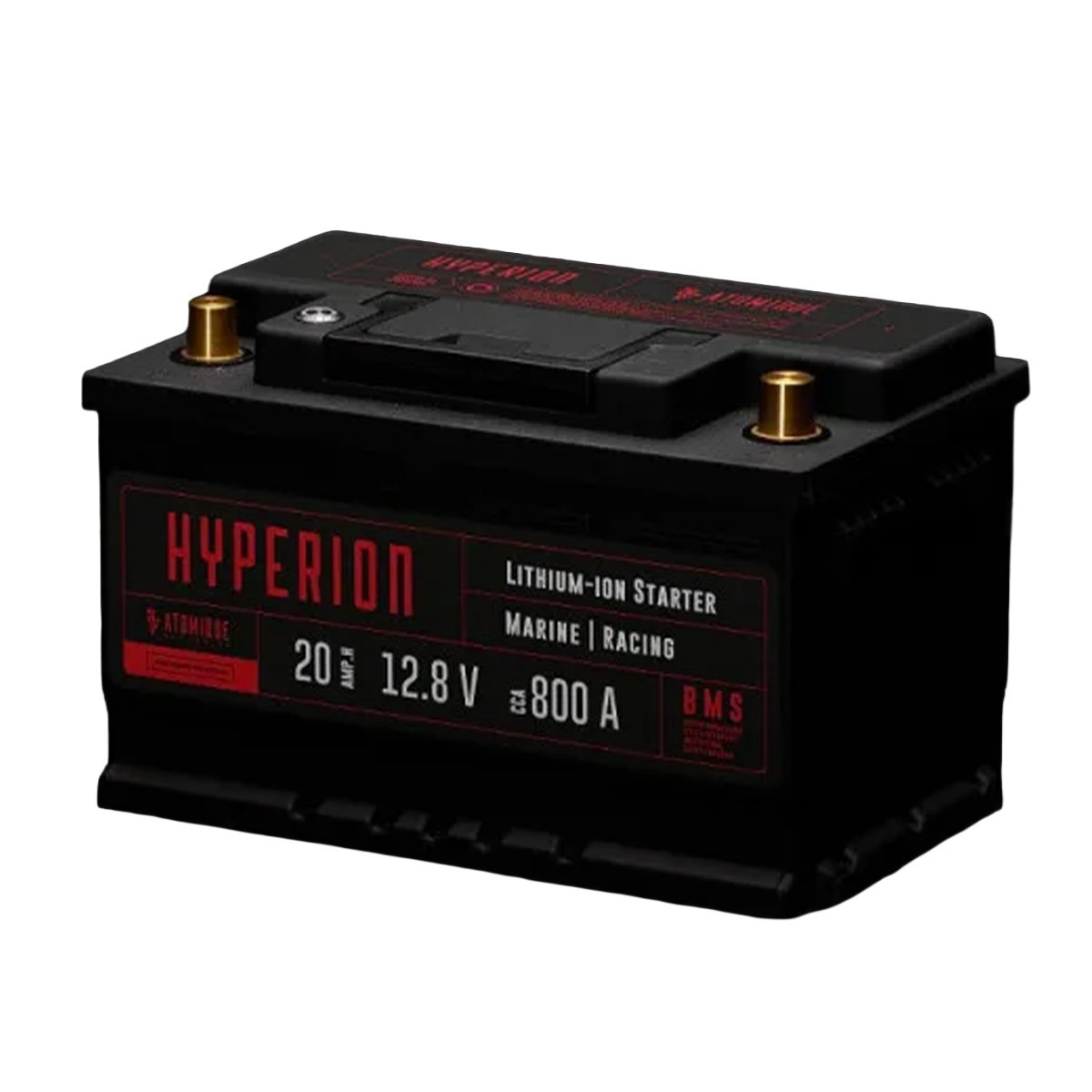 Bateria de lítio Baterias Atomique Hyperion 20-T6 iões de lítio LiFePO4 12V alto desempenho 20AhArray