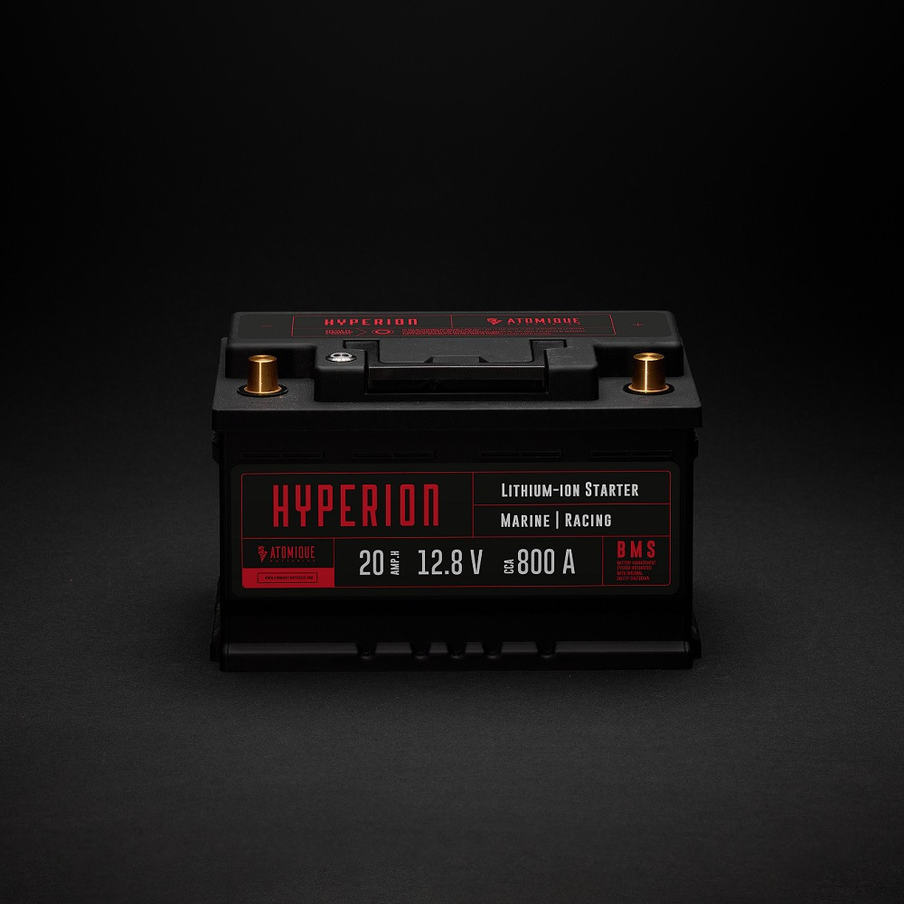 Bateria de lítio Baterias Atomique Hyperion 20-T6 iões de lítio LiFePO4 12V alto desempenho 20AhArray