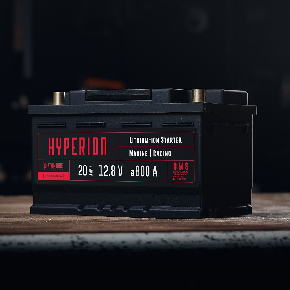 Bateria de lítio Baterias Atomique Hyperion 20-T6 iões de lítio LiFePO4 12V alto desempenho 20AhArray