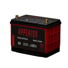 Bateria de lítio Baterias Atomique Hyperion 60 iões de lítio LiFePO4 12V alto desempenho 60Ah