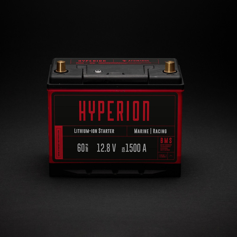 Batería litio Atomique Batteries Hyperion 60 Lithium-ion LiFePO4 12V alto rendimiento 60AhArray