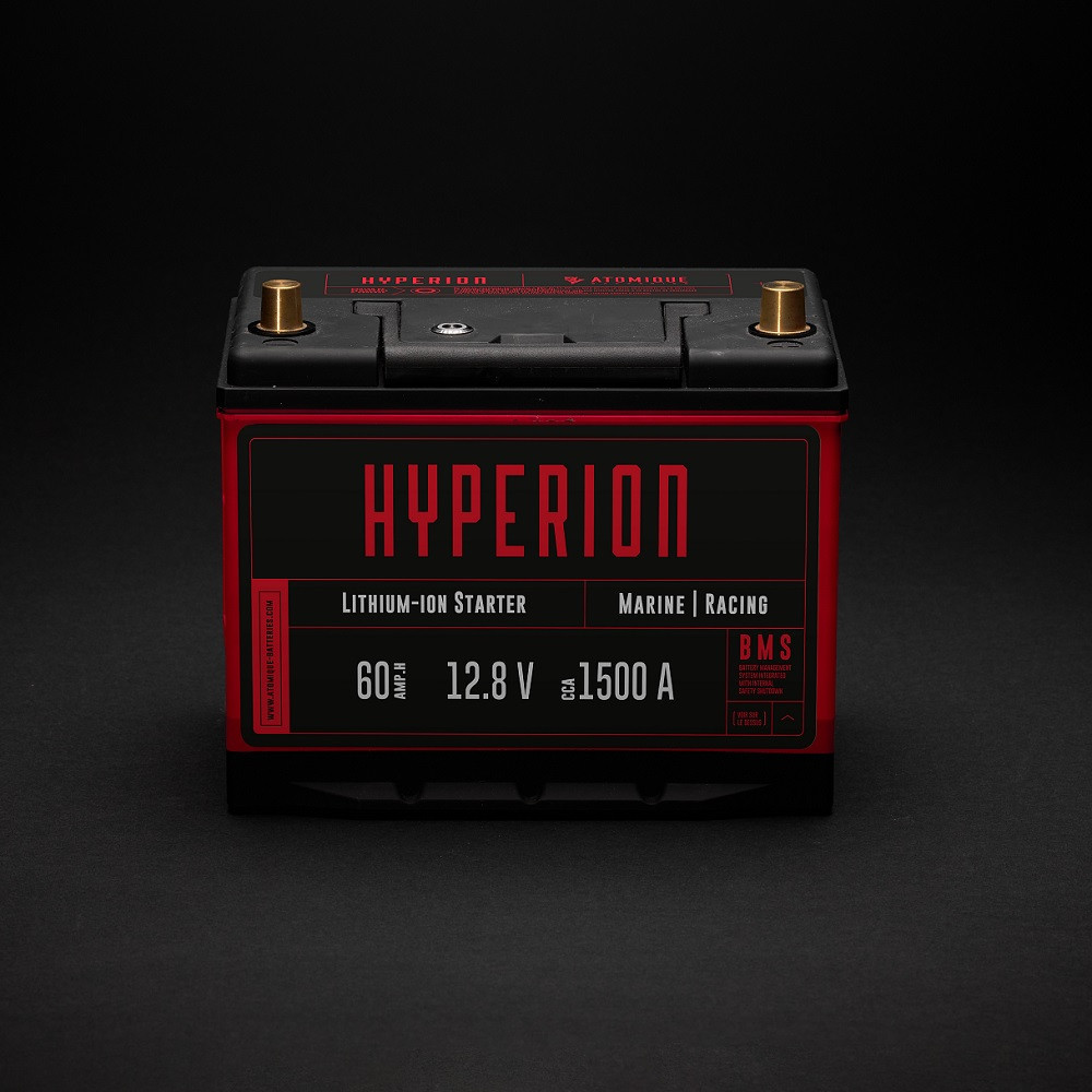 Batería litio Atomique Batteries Hyperion 60 Lithium-ion LiFePO4 12V alto rendimiento 60AhArray