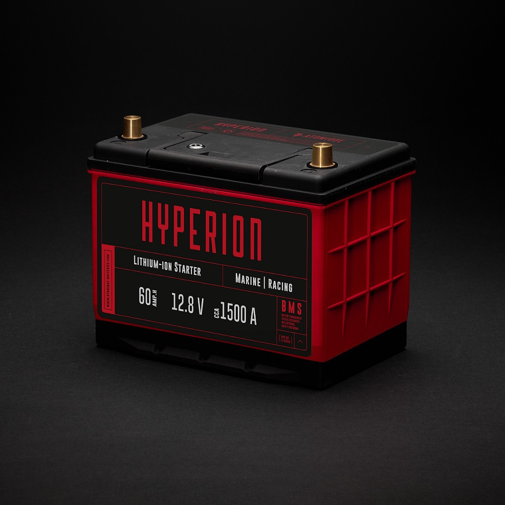 Batería litio Atomique Batteries Hyperion 60 Lithium-ion LiFePO4 12V alto rendimiento 60AhArray