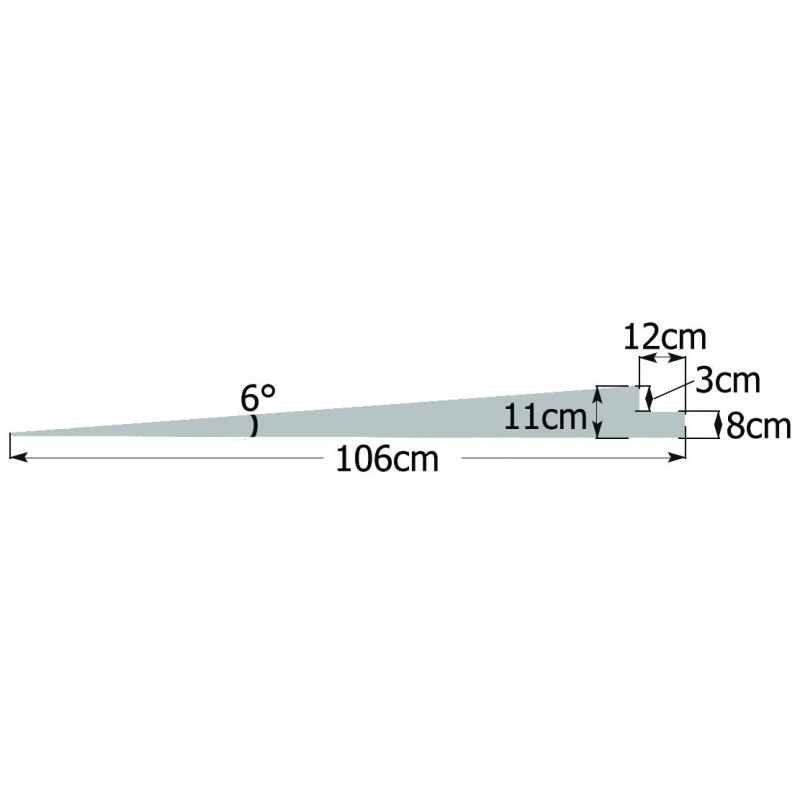 Rampas de carga BG Racing 6° 107 x 35 cm BG6500Array