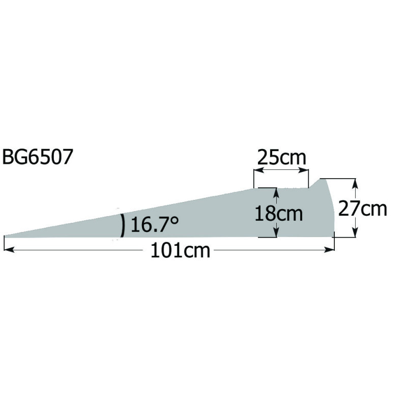 Rampas de elevação para automóveis BG Racing BG6507 16,7°Array
