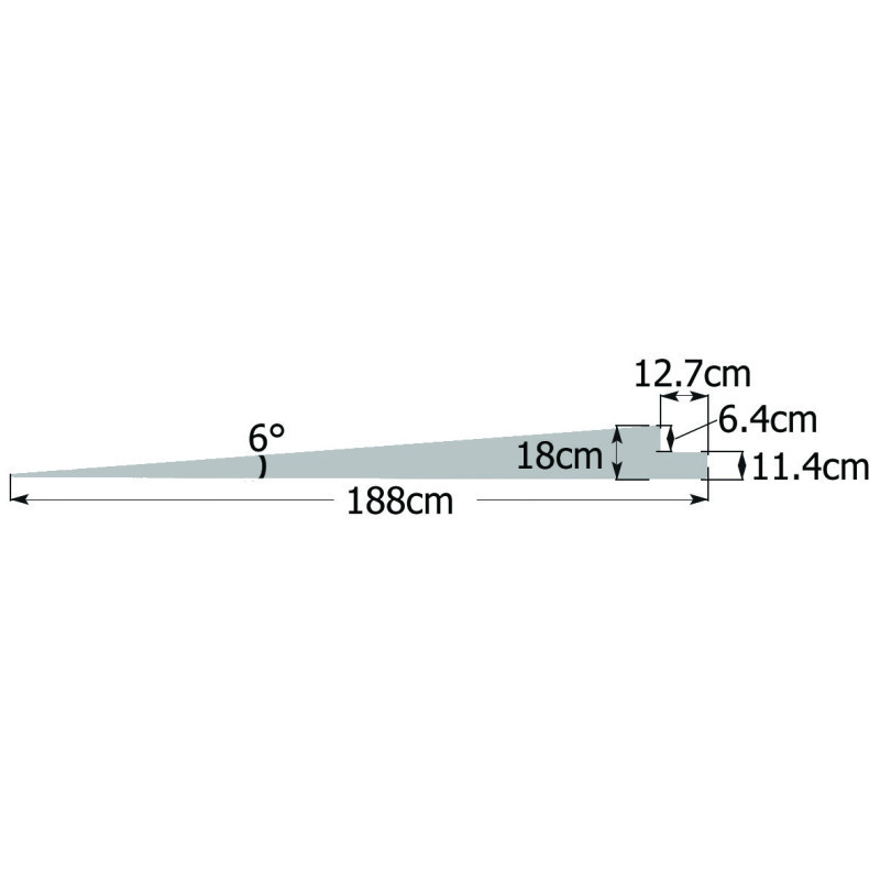Rampas de carga BG Racing 6° 188 x 35 cm BG6504Array