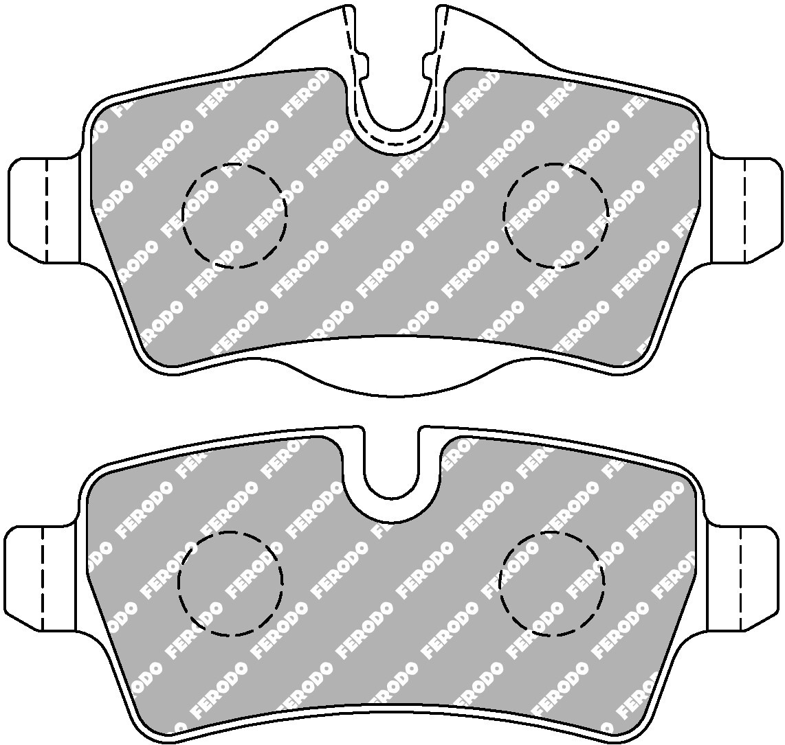 Pastilhas de travão FERODO DS 1.11 traseiras para MINI R55-R59Array